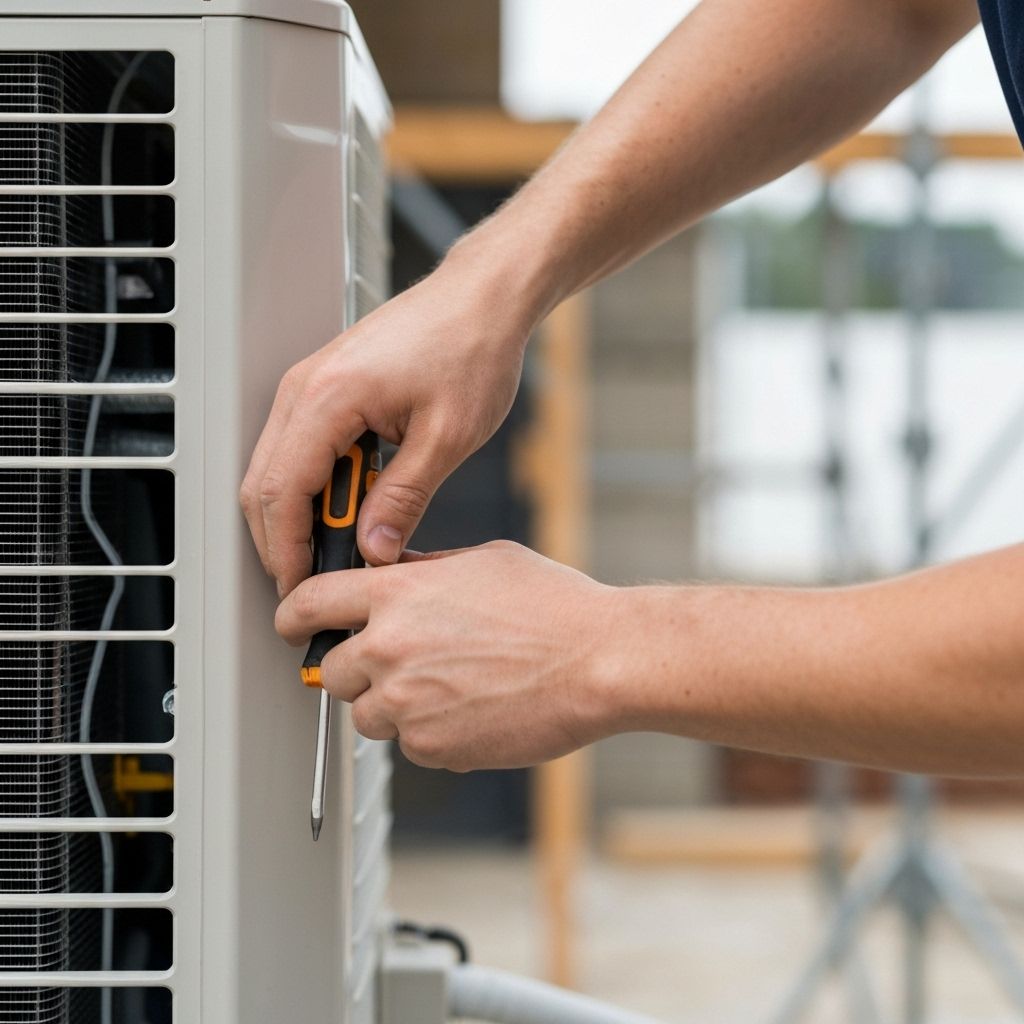 エアコン設置作業